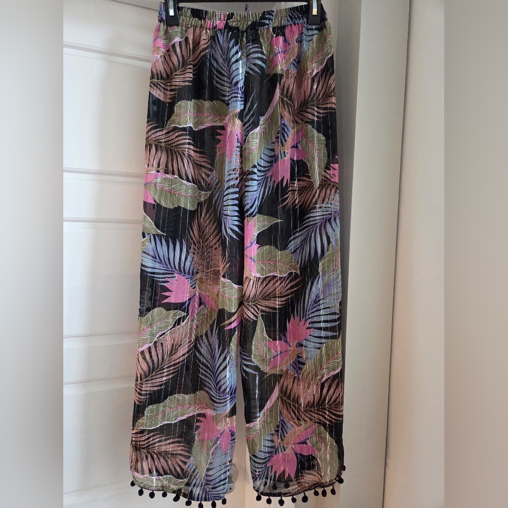 Fun Tropical Women's Coverup Pants - Picture 6 of 14